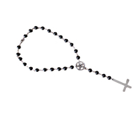 Colliers avec pendentif en croix pour femmes, bijoux religieux et gothique, colliers en étoile, perles, vente en gros, offre spéciale