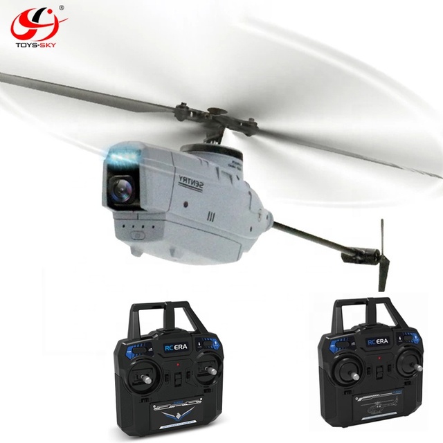 2.4GHz 6-Axis Wifi Single Paddle Without Ailerons C127 Helicopter Drone With 720P Optical Flow Camera