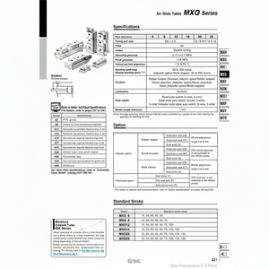 Producto manipulador de mesa deslizante de aire SMC Pneumatics - Product Image 1