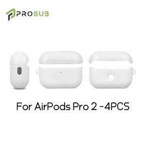 Étui personnalisé Prosub avec logo, vente en gros, étui pour écouteurs en PC enduit par sublimation pour <span class=keywords><strong>Airpods</strong></span> <span class=keywords><strong>Pro</strong></span> 2-4 pièces, accessoire pour écouteurs - Product Image 4