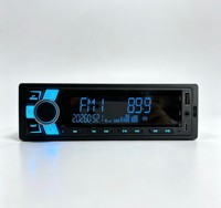 Lecteur MP3 pour voiture, Bluetooth, autoradio stéréo simple DIN, radio FM, USB, AUX, écran LED, kit mains libres
