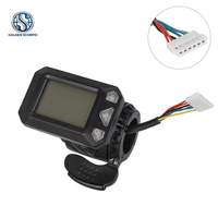 Controlador de Scooter de 36V 24V 250W, Kit de Acelerador con Pantalla, Batería de Litio Resistente al Agua de Fibra de Carbono de 5.5 Pulgadas