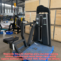 Machine à barres parallèles assises avec système de charge par broches, siège réglable, idéale pour les salles de sport et clubs commerciaux.