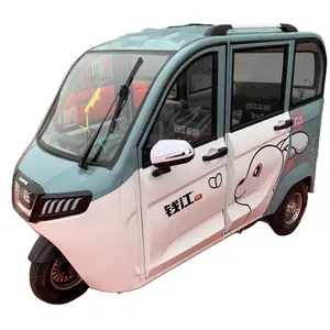 Full Enclosed tvs passenger tricycle Tricycles Three Wheel Electric Tricycle Price Passenger Car With Cabin