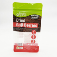 Sachets refermables personnalisés imprimés, résistants à l'humidité, avec fenêtre, pour fruits secs, noix et emballages de plantes aromatiques