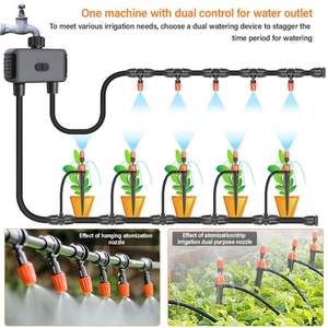 Programmateurs d'arrosage intelligents pour jardin, 2 sorties, contrôleur d'irrigation goutte à goutte, vanne d'eau, temporisation de pluie, programmables - Product Image 5