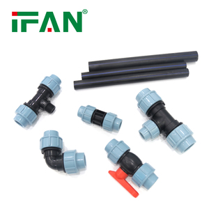 IFAN ISO 4427 HDPE phù hợp 25-110mm Màu Xanh giảm ổ cắm PP nén phù hợp - Product Image 5