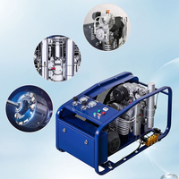 GP kompresor udara selam Scuba, kompresor udara tiga silinder kualitas tinggi 7,5 kw 400l 4500psi 300bar Snorkeling untuk pengisian tangki Gas