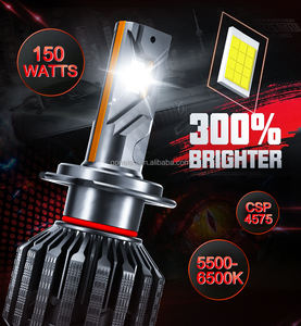 Système d'éclairage automatique <span class=keywords><strong>150</strong></span> Watt H7 H4 9005 Ampoule de phare à LED de voiture Phares à LED - Product Image 5