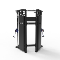 Appareil de musculation multifonctionnel professionnel en acier à double poulie, design moderne et ergonomique, à charges réglables