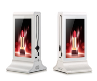 Lecteur publicitaire à écran tactile double face de 7 pouces avec WiFi, batterie longue durée, application de commande automatique et système de promotion au détail