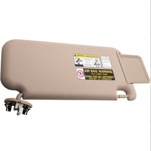 Toyota RAV4 Left Beige Sun Visor 74320-42501-A1 With Mirror And Warning Label For Car Interior Use - Product Image 3