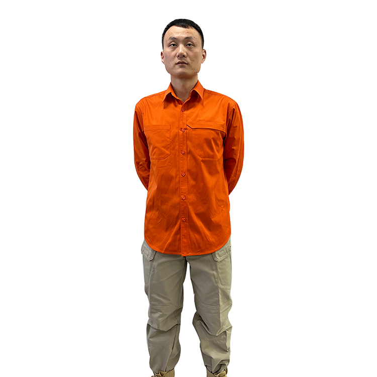 Custom Professional Comfortable  Long Sleeve Mens Slim Formal Officer Security Guard Uniform Shirts