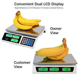 Báscula Digital de 30 kg para Supermercado, Báscula Comercial Electrónica para Pesar y Calcular Precios - Product Image 6