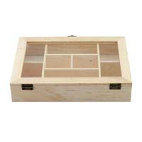 Usine de boîtes en bois, boîtes en bois personnalisées, vente en gros, boîte à thé en bois avec couvercle en verre et logo personnalisé pour cadeau