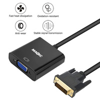 Adaptador DVI a VGA de alta calidad, convertidor de DVI-D, 24 + 1 a VGA