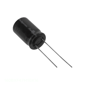 ตัวแทนจำหน่ายอย่างเป็นทางการ ตัวเก็บประจุแบบ Through Hole CAP ALUM 47UF 20% 160V RADIAL TH 160BXF47M10X16 ความจุ 47 ยูเอฟ - Product Image 1