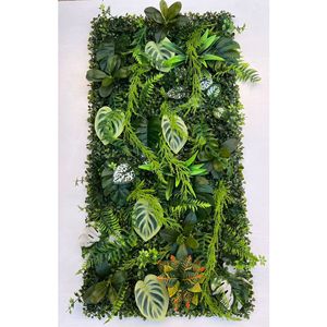 Decoración de Pared 3D <span class=keywords><strong>para</strong></span> Bodas en Casa, Follaje Tropical Artificial, <span class=keywords><strong>Setos</strong></span> de Boj, Césped Verde Artificial de Seda y Plástico - Product Image 6
