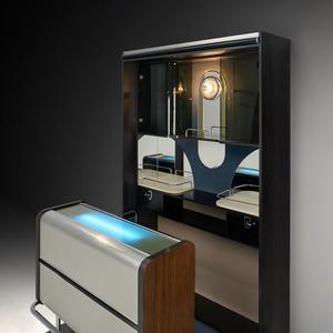 Vitrine haute de luxe, design moderne, en acier inoxydable 304, pour vin, idéale pour villa et manoir, pièce maîtresse au design intégré - Product Image 6