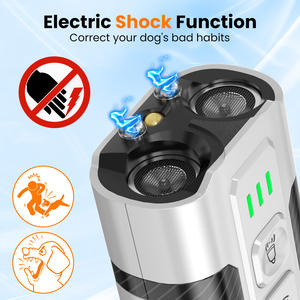 Handheld Elektro schock <span class=keywords><strong>Stop</strong></span> <span class=keywords><strong>Barking</strong></span> Kontroll gerät Ultraschall Hunde rinde Abschreckung LED Ultraschall Hund Repeller - Product Image 5