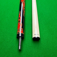 KANGXI KX-LY BLEU CARDAMOME Rouge Joint central Bâton de queue de billard 147cm 19oz Queues de carambole 12mm Taille de la pointe en acier inoxydable Décalcomanie en bois d'érable