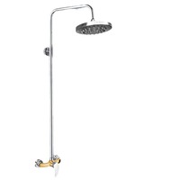 Ensemble de douche moderne et minimaliste en forme de dôme pour bain public, avec robinet mélangeur en cuivre, pour piscine, hôtel, école, installation encastrée