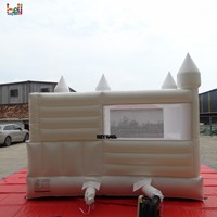 Château gonflable blanc pour enfants, maison de jeu gonflable, château rebondissant, vente en gros