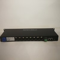 Répartiteur 8 voies LAN, convertisseur de surface, 4096 canaux DMX, amplificateur réseau, gradateurs pour éclairage LED de studio