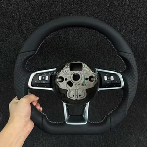 Volante in Pelle Nera per Volkswagen CC MAGOTAN VW Golf 6 Golf 7 <span class=keywords><strong>R</strong></span> MK6 MK7 MK7.5 Polo Tiguan Passat GTl - Product Image 6