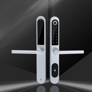 Serrure de porte intelligente numérique pour la maison, avec empreinte digitale, porte en aluminium, serrures de porte en métal, serrure intelligente verticale, reconnaissance faciale - Product Image 5