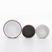 Couvercles Vissés en Bois de Bambou 38mm 43mm 48mm 53mm 58mm 63mm 68mm pour Pots à Crème, Pots à Épices et Bocaux en Verre