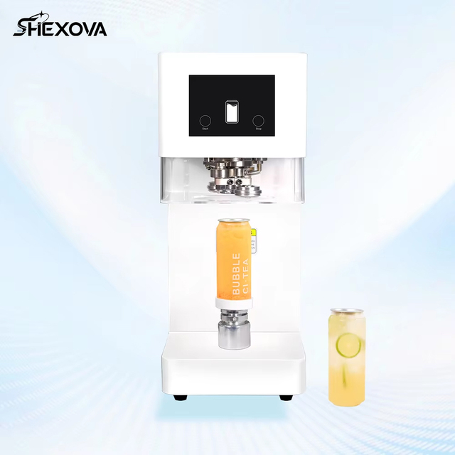 Commercial Electric Automatic Stainless Steel Beverage Can Sealer Machine High-Frequency Sealing 25pcs/min PET Paper Packaging