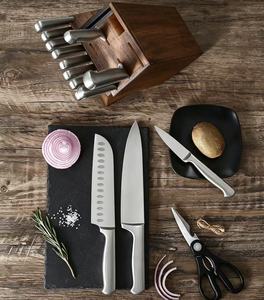 Hot Sale 19-Piece Stainless Steel Hollow Handle Cutlery <b>Set</b> Stainless Steel Kitchen <b>Knife</b> <b>Set</b> with Wooden Block - Product Image 2