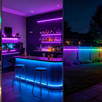Bande lumineuse LED RGB 12V 24V 4040 120 LED/M 8MM 14W/M Bande rétroéclairée en cuivre pour décoration Longueur 6M