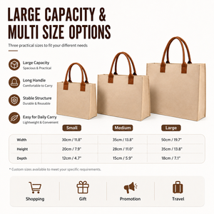 <span class=keywords><strong>Bolsa</strong></span> de Fieltro Ecológica Personalizada de Fábrica <span class=keywords><strong>China</strong></span>, <span class=keywords><strong>Bolsa</strong></span> de Compras de Fieltro con Asas para Supermercado, Playa y Viajes - Product Image 2