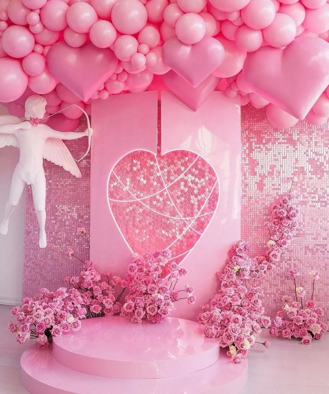 Kalp aşk şekilli folyo lateks balon petek bayrak afiş düğün yıldönümü gelin duş sevgililer günü dekorasyon için