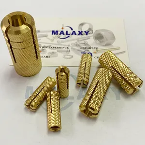 Malaxy bán buôn Fastener 16mm G. I knurling thép carbon thép M12 Brass Drop-in thả trong Neo M6