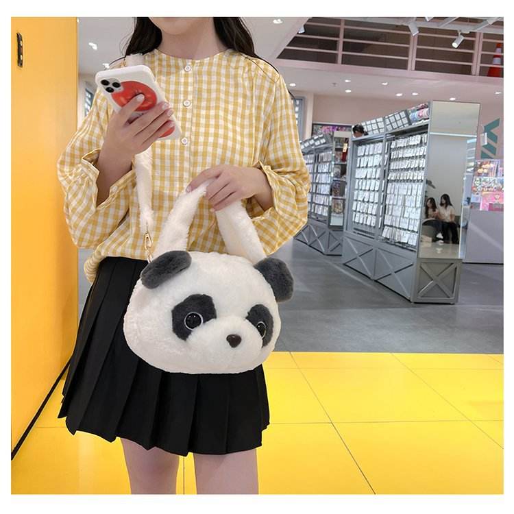 Cute Plush Japanese Cartoon Panda Handbag Crossbody Backpack Panda Shoulder Bag