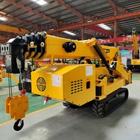 Mini-grue araignée de 3, 5 et 8 tonnes avec plateforme de levage à ventouse pour travaux de vitrage commercial complexes