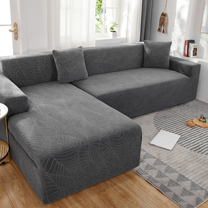 Jacquard Spandex Stretch <strong>Sofa</strong> <strong>Cover</strong> Waterproof Washable Plain Dyed Non-Slip Elastic 1/2/3/4 Seats Modern Living Room Fabric - Product Image 3