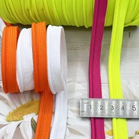 Cordon de bordure 100 % polyester 68 couleurs en stock pour uniformes scolaires et pantalons de survêtement, avec garniture latérale à dents pour la couture des ourlets (mère et enfant)