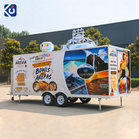 Remolque de Comida para Helados y Café, Carrito de Venta Móvil, Totalmente Equipado, Servicio de Catering al Aire Libre, Tamaño Personalizado, Camión de Comida para Hot Dogs y Pizza