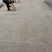 Maille de torsion triple galvanisée d'immersion chaude fabrication de fil d'acier 1 "x 1" maille soudée par volaille d'armure de sergé trous hexagonaux maille de Gabion