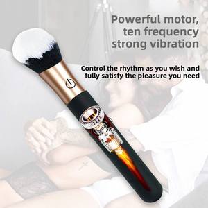 10-frequentie siliconen make-upborstel vibratie-apparaat USB oplaadbaar dagelijks waterdicht G-spot <span class=keywords><strong>clitoris</strong></span> & vrouwelijk speeltje 2-in-1 adult toy - Product Image 2