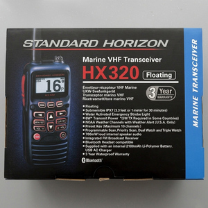 Radio VHF portable YAESU Standard Horizon HX320, radio flottante, talkie-walkie 6W avec Bluetooth et fonction NOAA, étanche IPX7 - Product Image 5