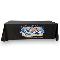 Housse de table sur mesure, impression couleur CMYK par sublimation, polyester lavable pour la promotion de la marque
