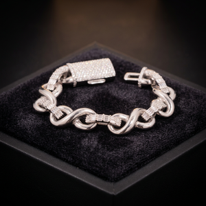 Bracelet Chaîne Tennis en Argent Sterling S925 Style Hip Hop avec Moissanite Couleur D VVS1, Bijoux en Or Rose 18K - Product Image 2