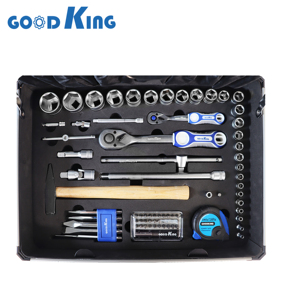 GOODKING 140 Uds caja de aluminio profesional juego de herramientas de mano reparación de automóviles caja de herramientas de mano mecánica con Llave de trinquete 72T <span class=keywords><strong>11401</strong></span> - Product Image 5
