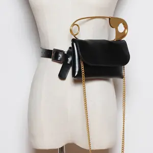 BESTELLA Fashion Luxury Messenger Bag Leather Ladies Chest Waist Bag Fanny Pack Designer Purse For Women