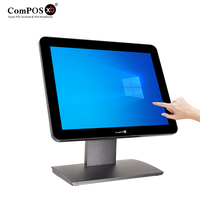Monitor LCD/LED Industri Layar Sentuh Kapasitif USB Tahan Air Baru 15 Inci
